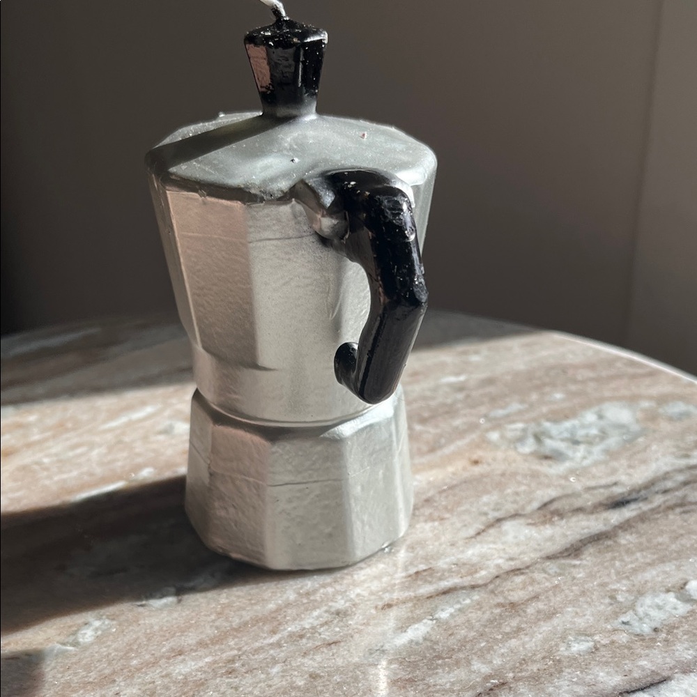 Silver and Black Stovetop Espresso Maker Candle - Picture 4 of 6